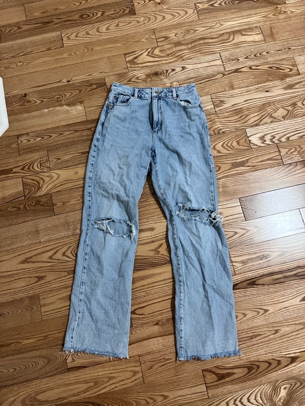 Garage Light Blue Straight-Leg Jeans